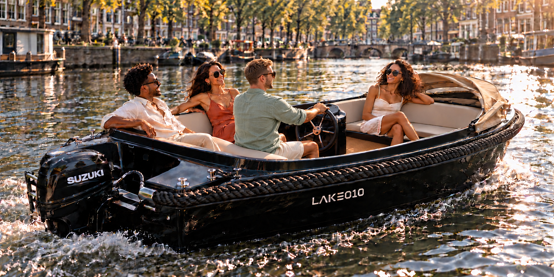Deluxe met gezelschap in de avondzon
